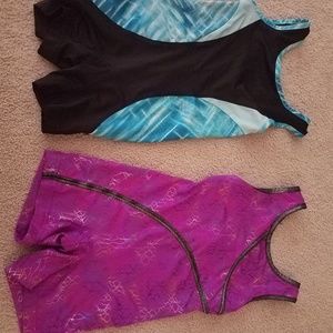Set of 2 gymnastics biketards
